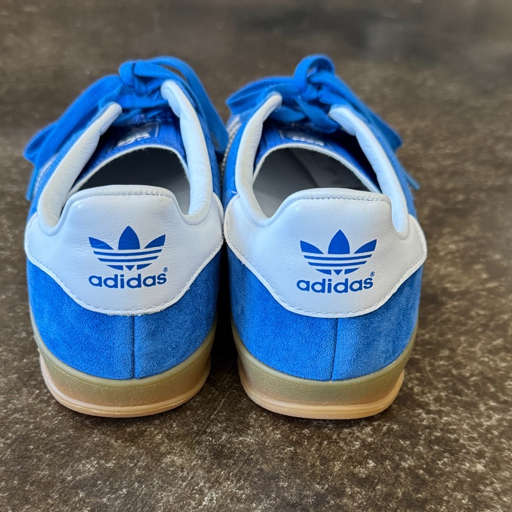 Adidas Gazelle Blue and White Sneakers - Picture 3 of 6